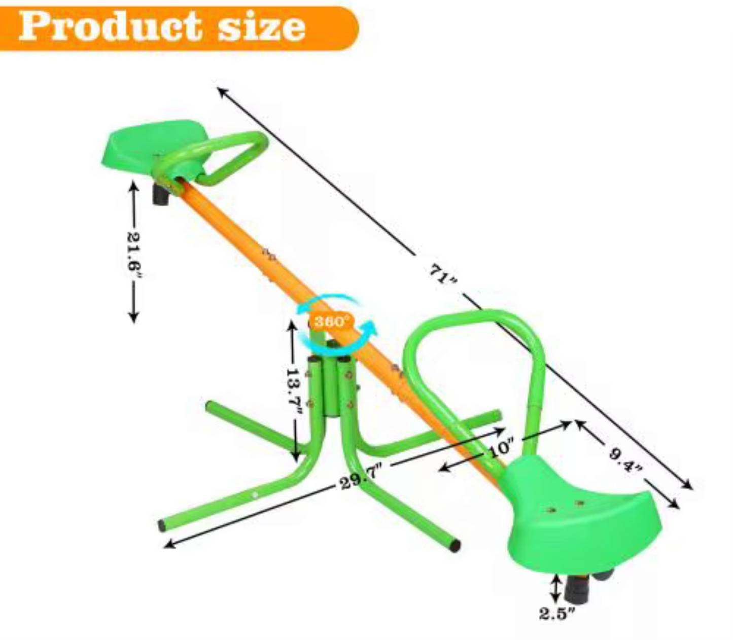 Kids Spinning Seesaw